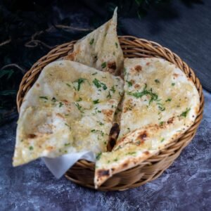 Naan bread with garlic