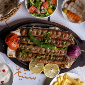 Charcoal grilled kebab