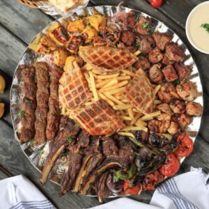 Charcoal grilled platter